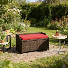 Outdoor stool, storage platform, storage stool, red