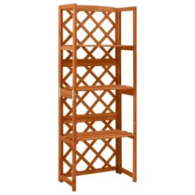 Trellis Natural wood Solid fir wood Medium Shelving Trellis