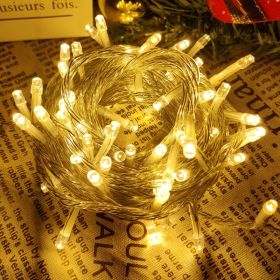 Warm White String Lights, LED Ice Bar Light 10m 400mm Curtain Light Modes With End-to-End Plug, Waterproof Fairy Lights For Bedroom Wall Wedding Party (Option: 4Pcs)