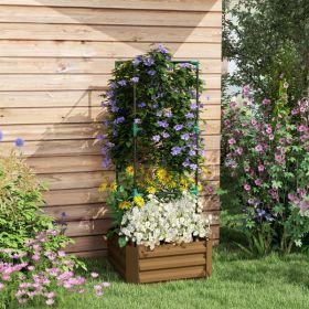 Garden Bed, Flower shelf,Wood Planter Box (Color: as picture)